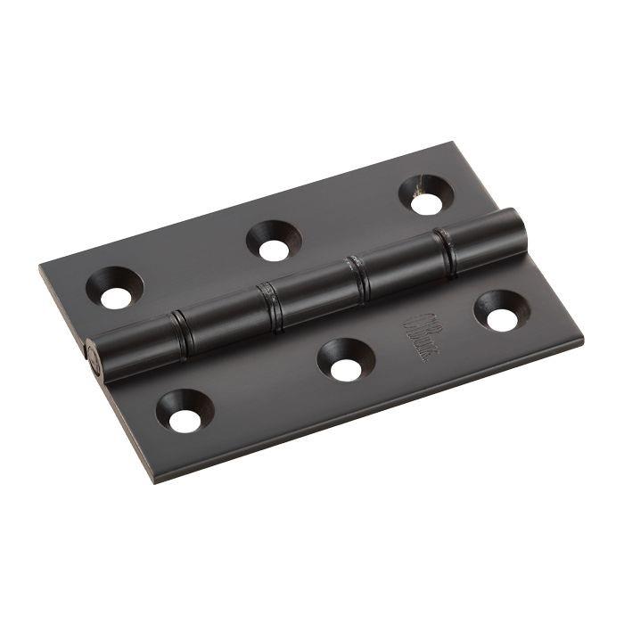 Carlisle HDPBW Double Phosphor Bronze Washered (DPBW) Brass Butt Hinges; Complete With Screws; 75 x 50 x 2.5mm (3