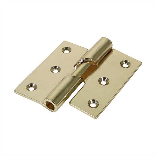 466 Steel Rising Butt Hinges; Electro Brassed (EB); 75mm (3