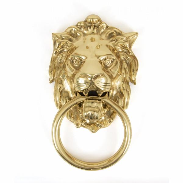 From The Anvil 33020 Lion's Head Door Knocker; Polished Brass (PB)
