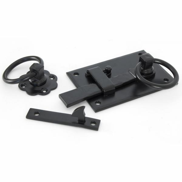 From The Anvil 33295 Cottage Latch; Right Hand (RH); Black (BK)