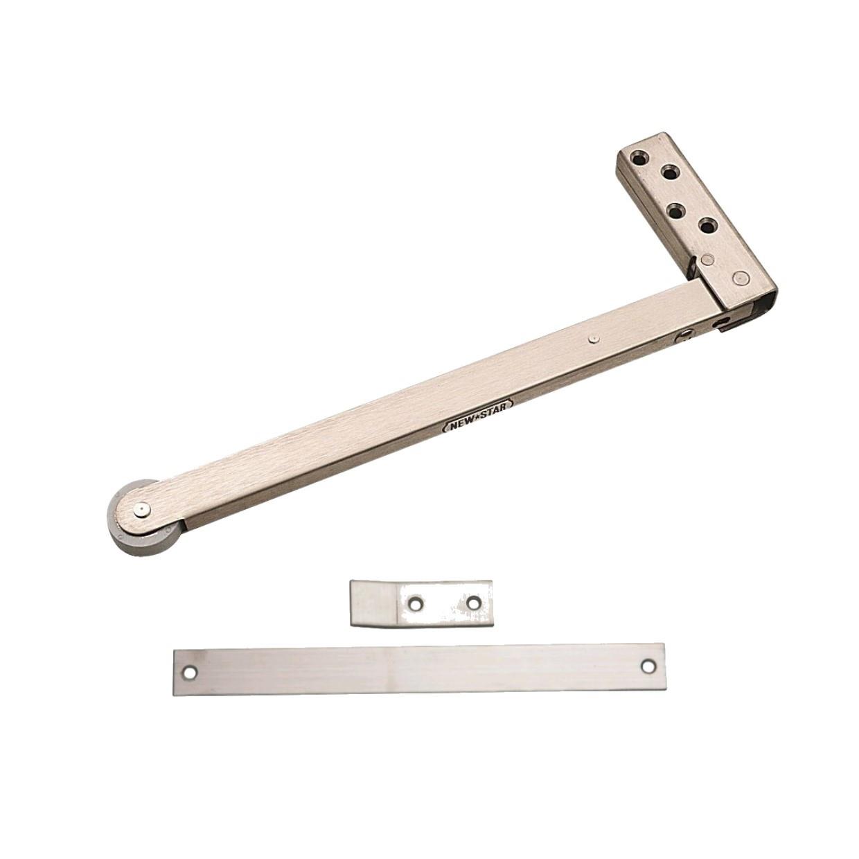 Bary Door Selector; Arm Type; Complete With Rubbing Plate; Satin Stainless Steel (SSS)
