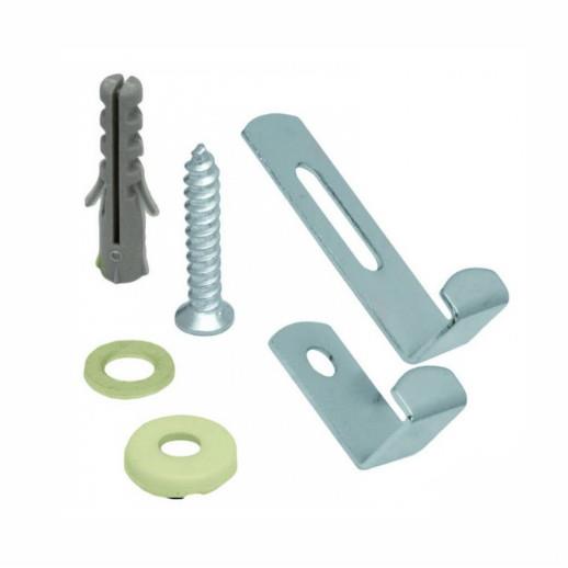 Mirror Fixing Set; Nickel Plated (NP); 4 Part Set