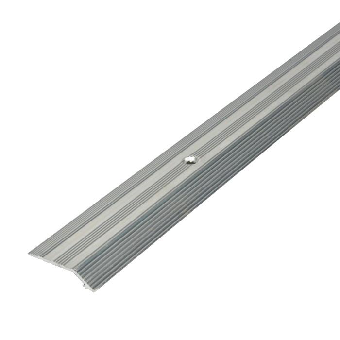 Vinyl Edge Floor Cover Strip; Large; Maximum Thickness 5.5mm; Silver (SIL); 900mm (36