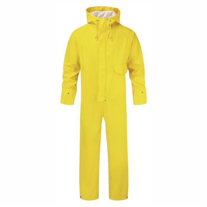 Fortress 320 Flex Coverall; Waterproof Fabric; Welded Seams; Yellow (YEL); Large (L)