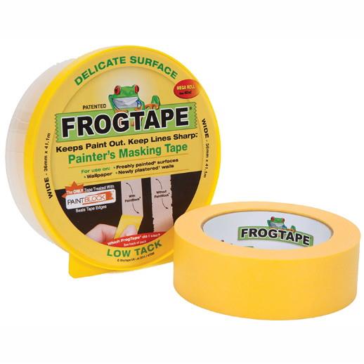 FrogTape Delicate Surface Masking Tape; Low Tack; 36mm x 41.1 Metre