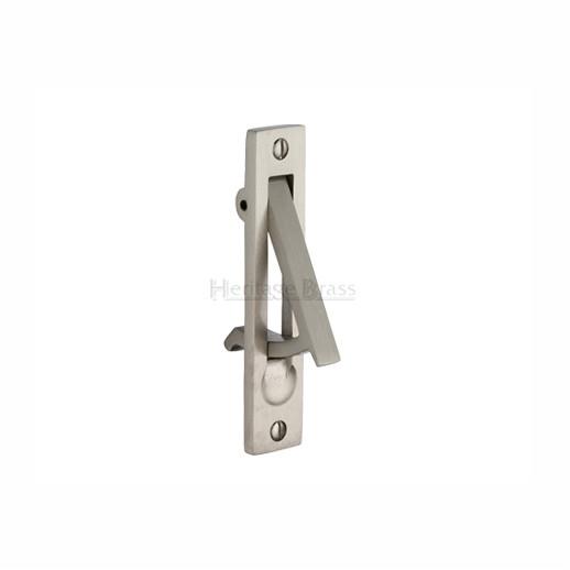 Heritage C1165 Pocket Door Edge Pull; Satin Chrome Plated (SCP)