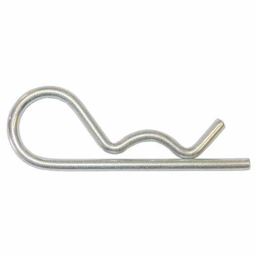 Spring Cotter; 'R' Clip; 4.0 x 75mm; Zinc Plated (ZP)