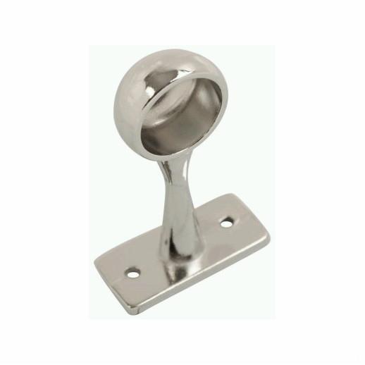 Hanging Rail End Bracket; Chrome Plated (CP); 19mm (3/4