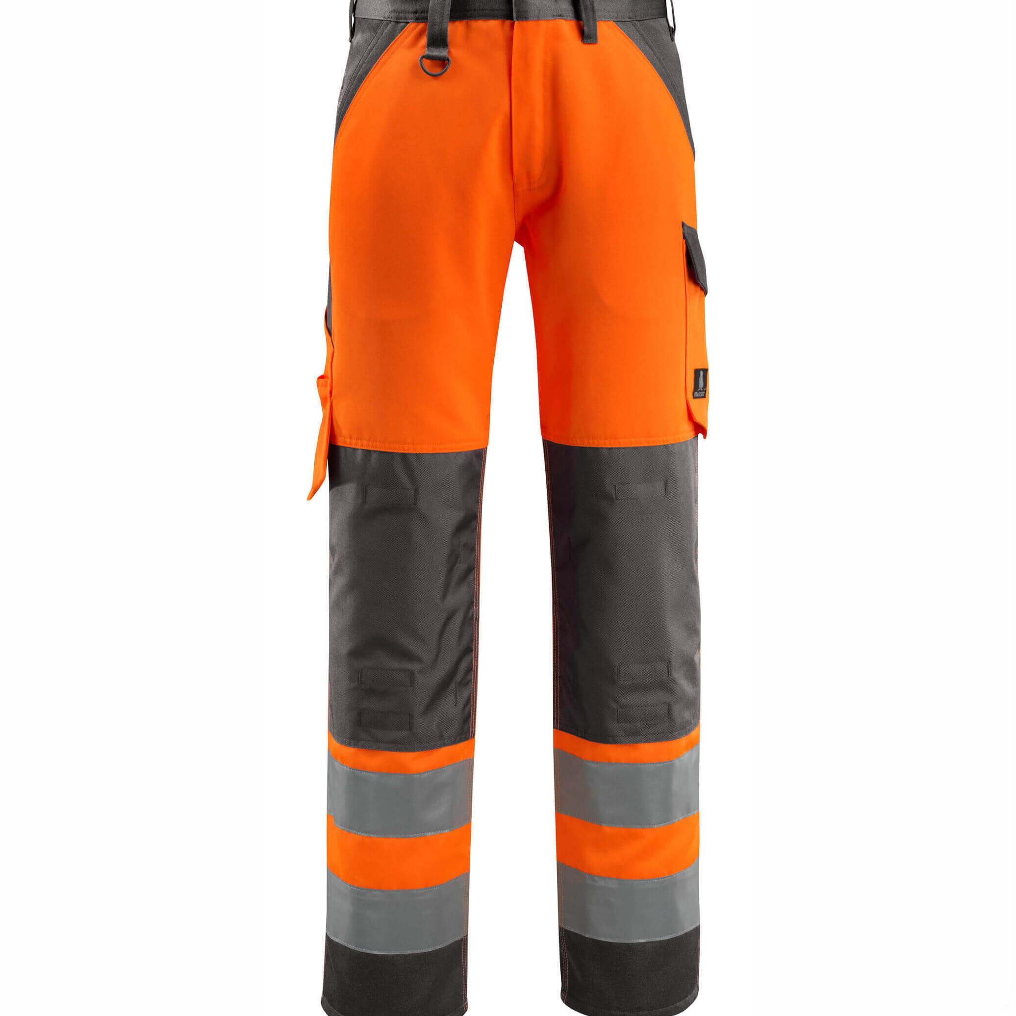 Mascot Safe Maitland Trousers; 15979-948-1418; Orange/Grey (OR)(GR); Regular Leg (32