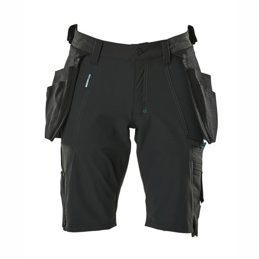 Mascot Advanced Shorts; Ultimate Stretch; With Detachable Holster Pockets; 17149-311-09; Black (BK); 36