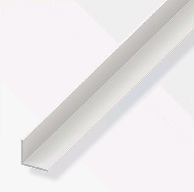 Plastic Angle; White (WH); 10 x 10 x 1.0 x 2000mm (3/8