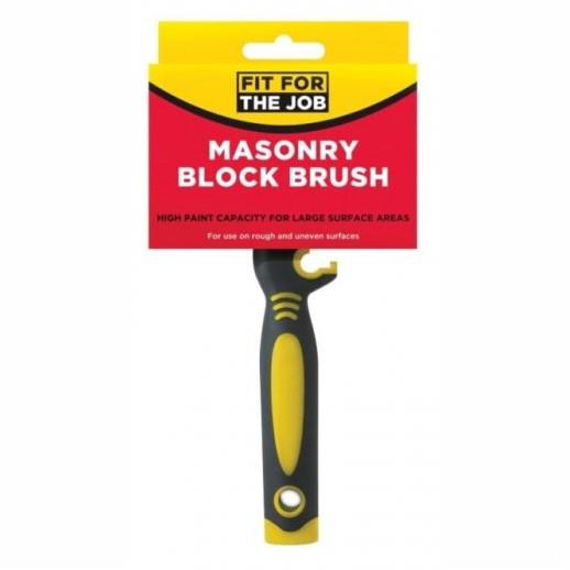 Fit For The Job FBBB004 Masonry & Exterior Block Brush; 100mm (4")