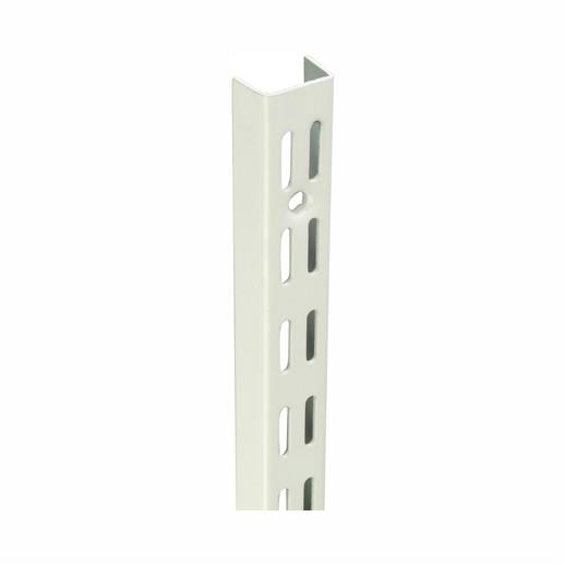 Sapphire DU430BC Twin Slot Shelving Wall Fixed Upright; 425mm (16 3/4"); White (WH); (AS 11117)