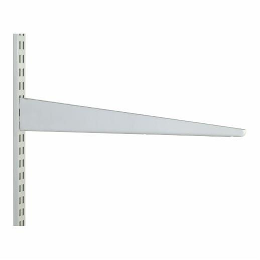 Sapphire DMDB370 Twin Slot Shelf Bracket; Straight; 370 x 75mm (14 1/2" x 3") White (WH); (AS 11315)