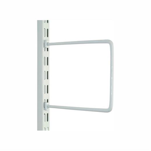 Sapphire DFB150 Spring Rod Bookend; Twin Slot System; 150mm (6"); White (WH); Pack (2); (AS 11506)