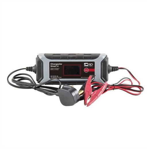 SIP 03979 Chargestar Smart 4 230 Volt 50Hz Input; To Suit SLA; AGM; Gel And VRLA Batteries; 6 and 12 Volt Batteries; 9 Stage (4 amp)