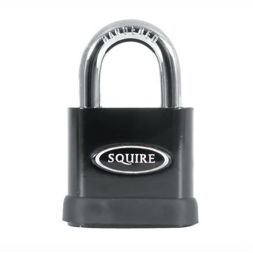 Squire SS50P5 Solid Steel Stronghold Padlock; 50mm Body; 10mm Open Shackle; CEN 3; Security Rating 8; 5 Pin
