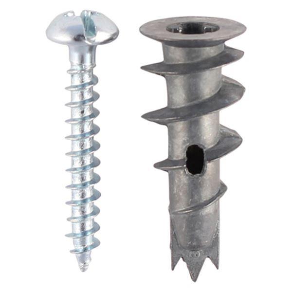 Timco TBAZSP Metal Self Drilling Speed Plug & Screw; Plasterboard Fixing; 31.5mm Body; 4.5 x 30mm Screw; Pack (5)