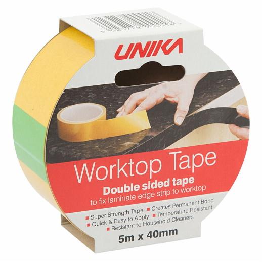 Unika Worktop Tape; Double Sided Tape; 40mm x 5 Metre
