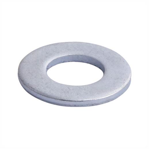 Steel Washer Form A; Zinc Plated (ZP); M4 (4mm); 9mm Diameter; 0.8mm Thick; BS4320