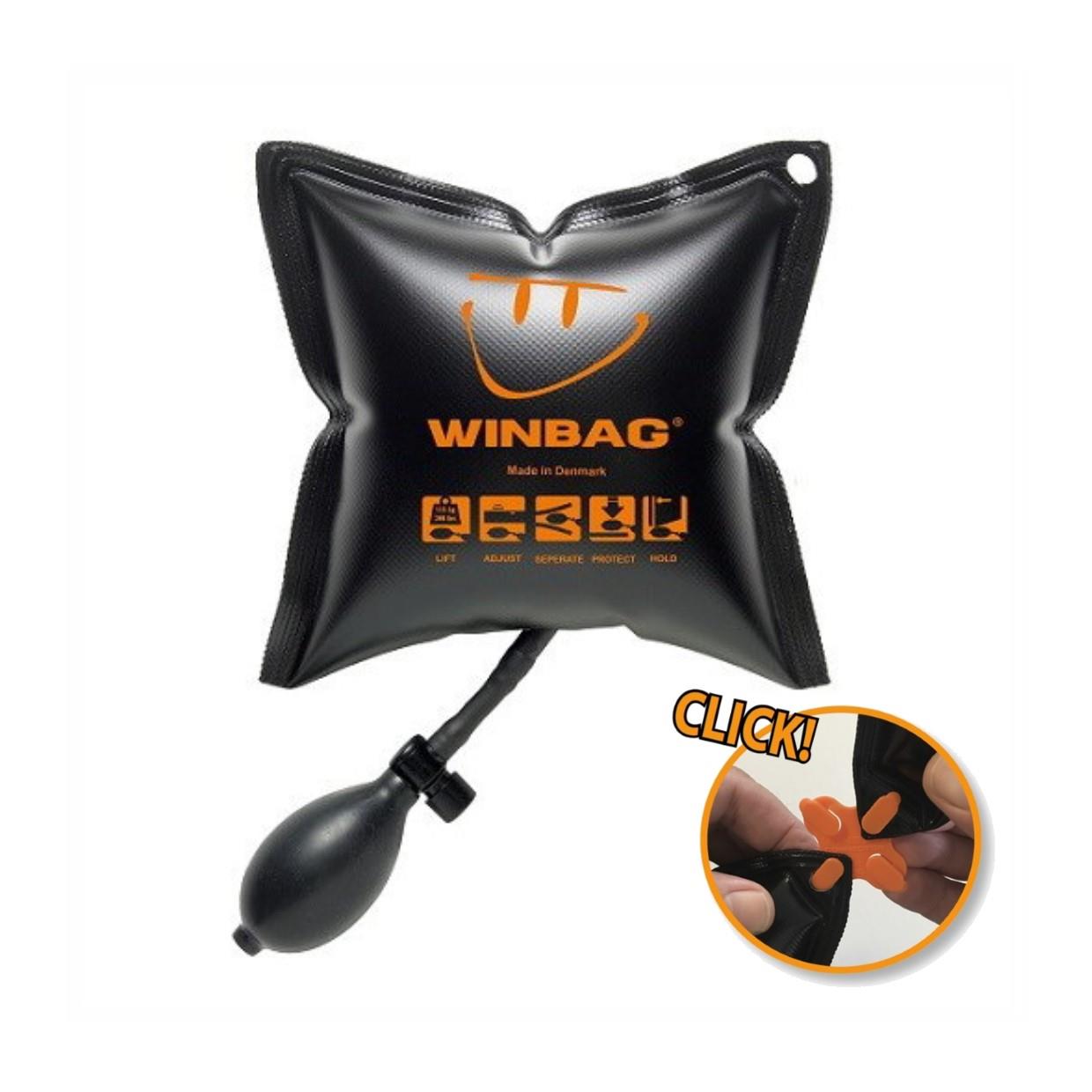 WinBag Material Lifter; 100 Kg Capacity Per Bag; Suitable For Gaps/Joints Of 2mm - 50mm; Ideal For WIndows And Doors; With Click 'N' Connect Clip; Maximum Combined Lift 450kg