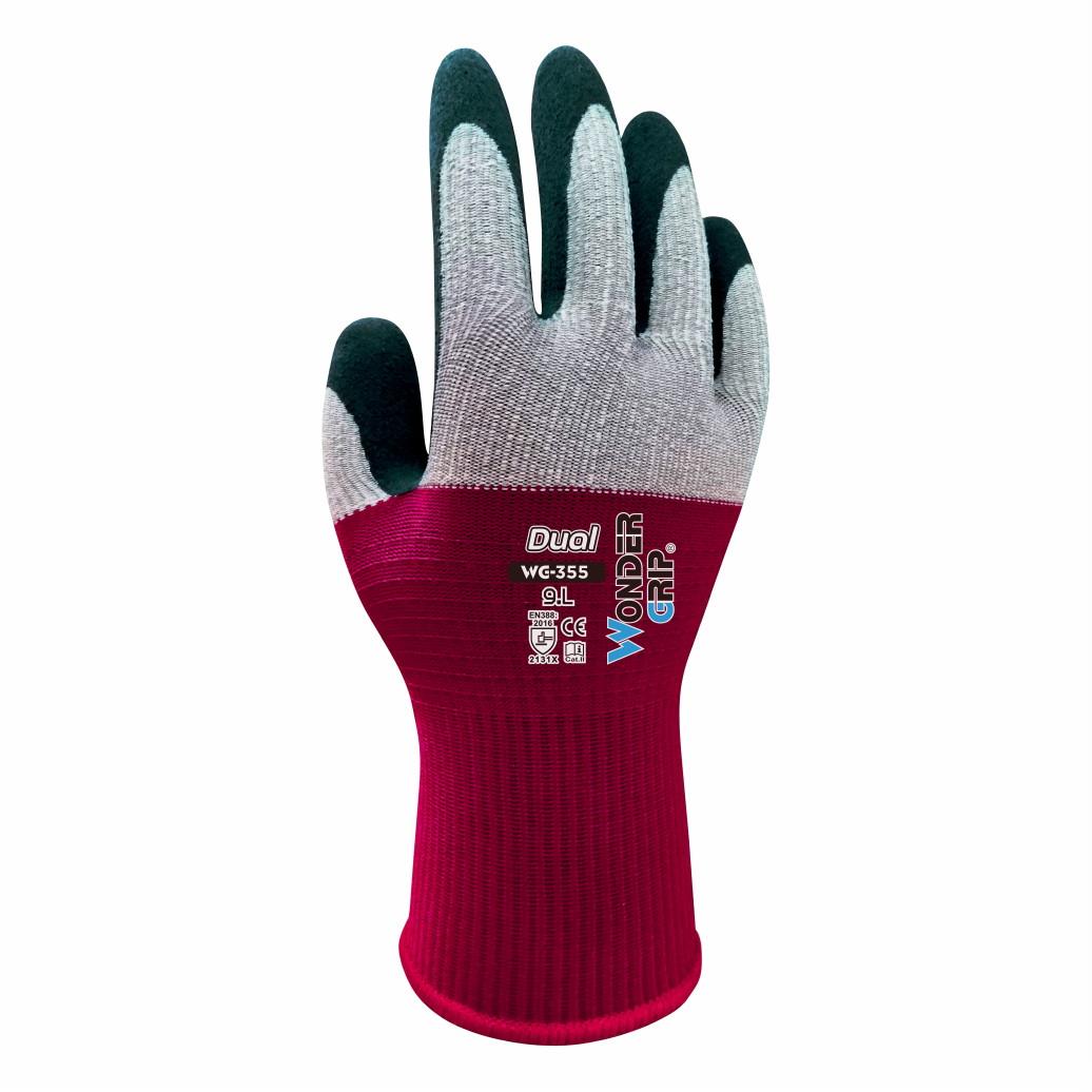 Wonder Grip 355 Dual Gloves; Large (L)(9)