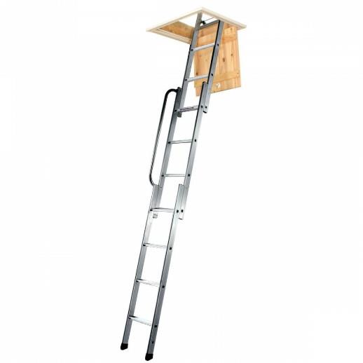 Youngman 31334000 Easiway 3 Section Loft Ladder; Aluminium; 2.30m - 3.00m