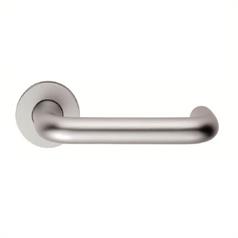 Aluminium Lever Handles On Round Rose