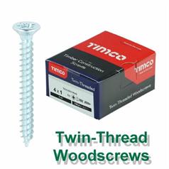 Twinthread Woodscrews