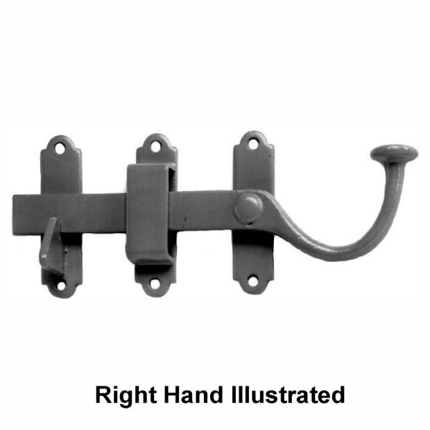 Surface Gate Latch; Right Hand (RH); Epoxy Black (EXB)(BK); 152mm (6