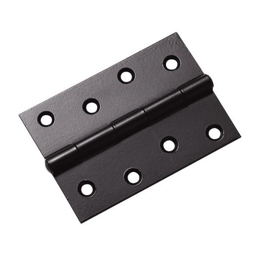 1838 Steel Butt Hinges; Powder Coated Black (EXB); 102 x 67 x 2mm (4