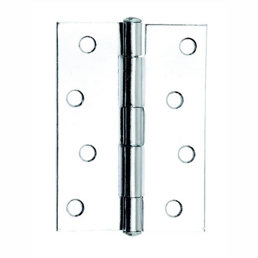 1838 Steel Butt Hinges; Polished Chrome Plated (CP); 102mm (4