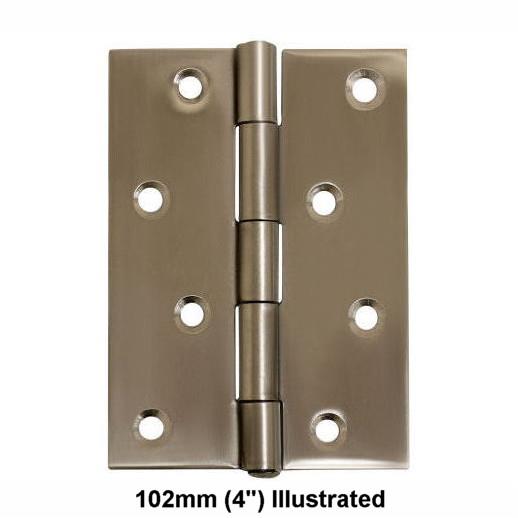 1838 Butt Hinges; Satin Stainless Steel (SSS); 76 x 51mm (3