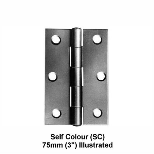 1838 Steel Butt Hinges; Zinc Plated (ZP); 38mm (1 1/2