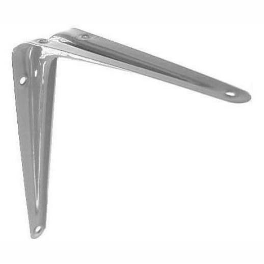 London Pattern Shelf Bracket; Grey (GR); 100 x 75mm (4" x 3")