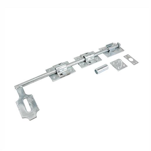 262 Heavy Garage Door Lockable Surface Bolt; Galvanised (GALV); 450mm (18