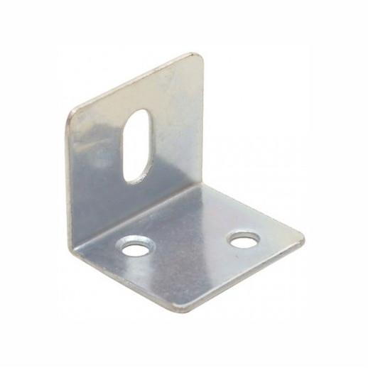 316 Angle Bracket; Slotted; Zinc Plated (ZP); 25mm x 25mm x 28mm x 1.2mm