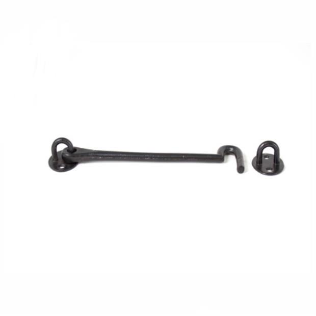 37M Malleable Cabin Hook; Black (BK); 75mm (3