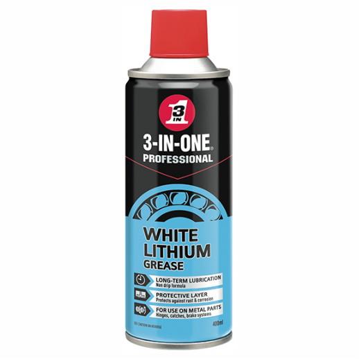 3 in 1 Professional White Lithium Grease; 400 ml