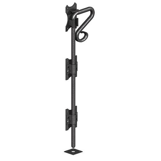 Ornate Monkey Tail Bolt; Epoxy Black (EXB)(BK); 600mm (24