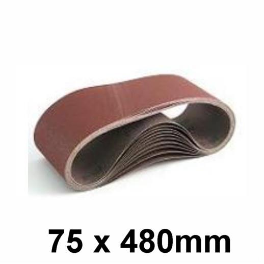 Sanding Belt; 120 Grit; 75 x 480mm