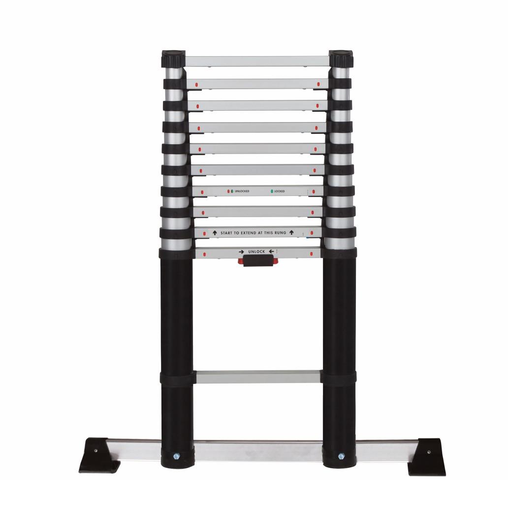 Abru 8603220 Telescopic Extension Ladder; EN131-6; 11 Rung; Aluminium; 3.2 Metre (10' 6
