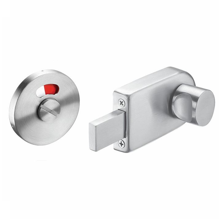 Acees T200S Turnbolt With Indicator; With Coin Release; 13mm and 20mm Board; Concealed Fixing; Satin Stainless Steel (SSS)