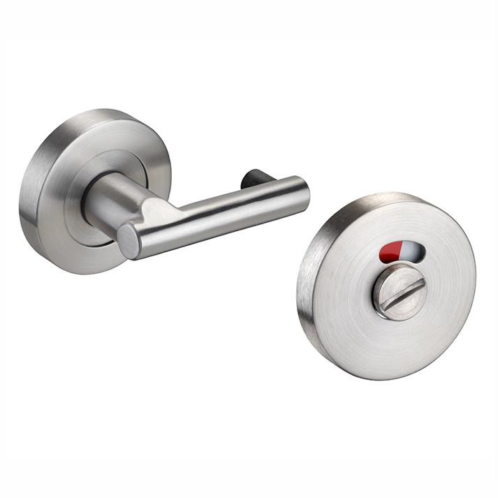 Acees T206S Indicator With Coin Release Outward Opening Overlapping Doors; 13mm & 20mm Board; Concealed Fixing; Satin Stainless Steel (SSS)