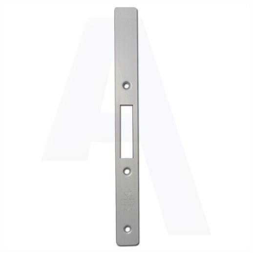 Adams Rite 0424 Strike Plate; Flat Hook Bolt; (MS2200); Satin Anodised Aluminium (SAA)