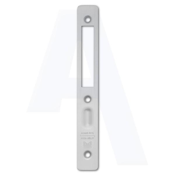 Adams Rite 2200 Radiused Face Plate; Deadbolt; (MS2200); Satin Anodised Aluminium (SAA)