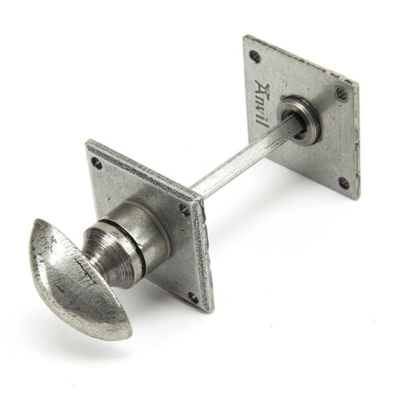 From The Anvil 18336 Diamond Bathroom Thumbturn & Release; 5mm Spindle; Pewter (PE)