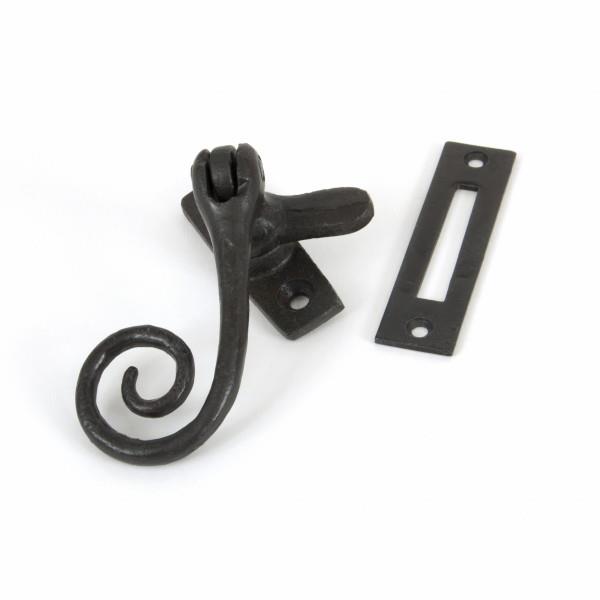 From The Anvil 33142 Cast Monkeytail Window Fastener; Reversible; Beeswax (BW)