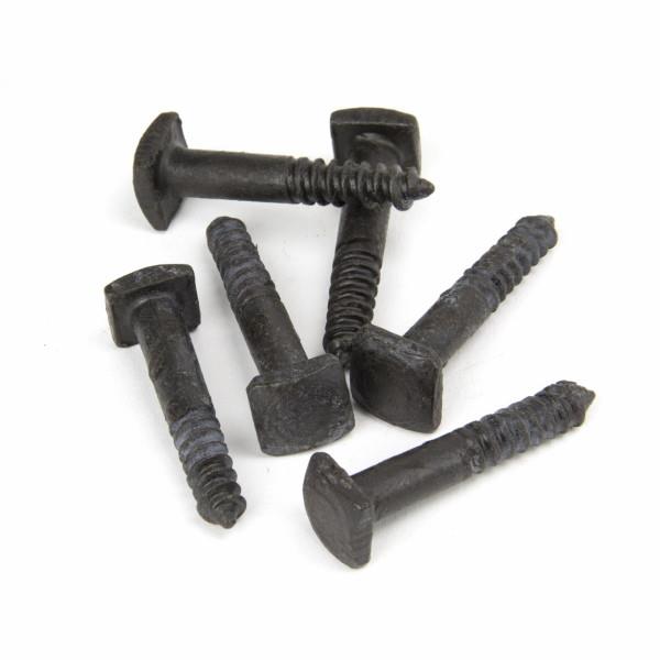 From The Anvil 33147B Lagg Bolts; Square Headed Coach Screws; 37mm; 12 x 12mm Head; Beeswax (BW); Pack (6)
