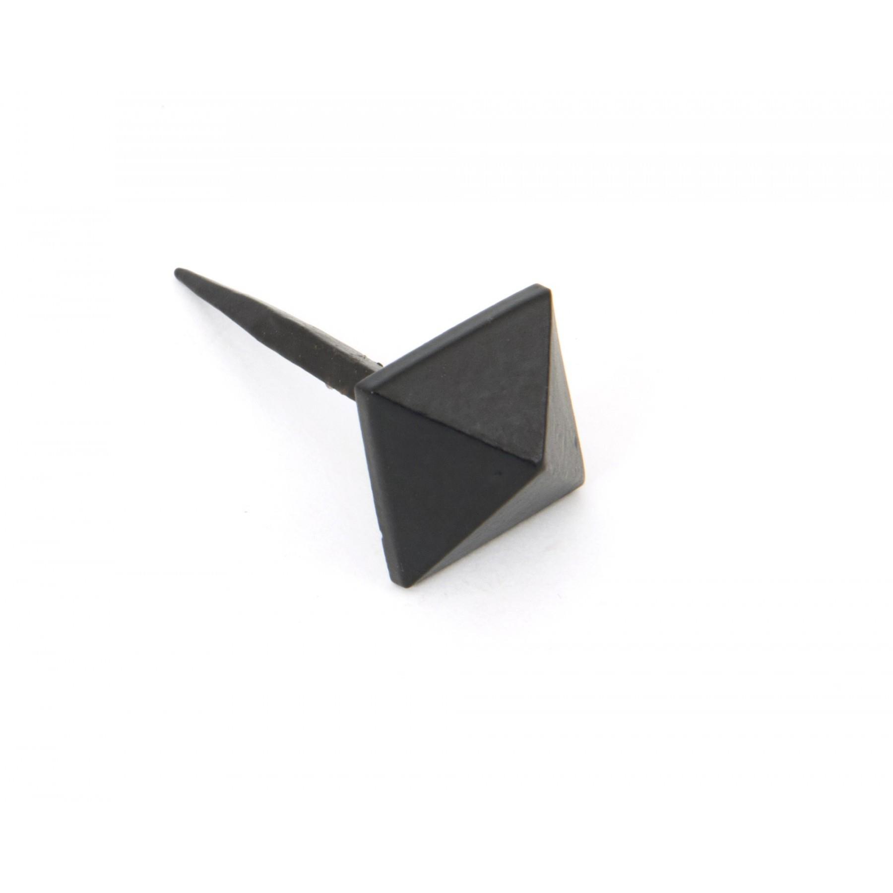 From The Anvil 33194 Pyramid Door Stud; Powder Coated Black (BK); Medium (M); 22 x 22mm Head